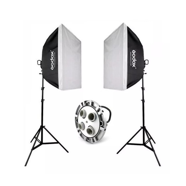 Weifeng Kit De Iluminacion Soquet De 4 Focos