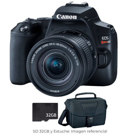 Canon EOS Rebel T100 con lente 18-55mm DC III + Estuche + SD32 gb Canon EOS Rebel T100 con lente 18-55mm DC III + Estuche + SD32 gb