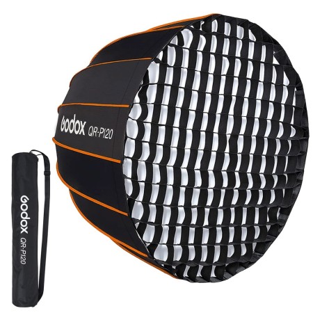 Sofbox ´Parabolicp GODOX P120 QR armado rápido incluye 2 telas difusoras Sofbox ´Parabolicp GODOX P120 QR armado rápido incluye 2 telas difusoras