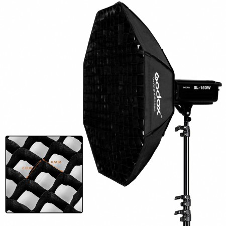 softbox octogonal GODOX SB-UE95 95cm armado rápido montura bowens con grilla softbox octogonal GODOX SB-UE95 95cm armado rápido montura bowens con grilla